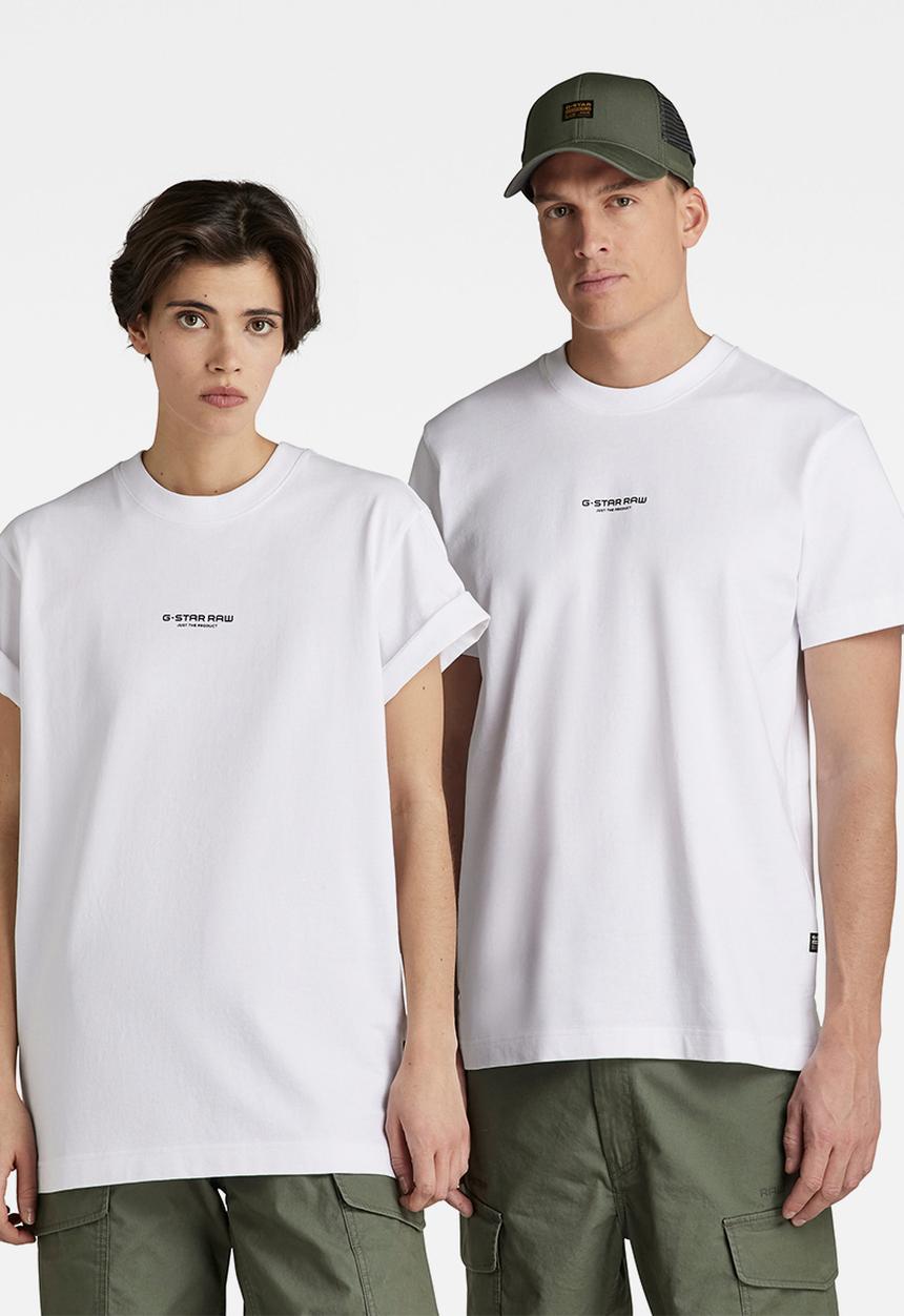 G-STAR - Center logo loose r t - white