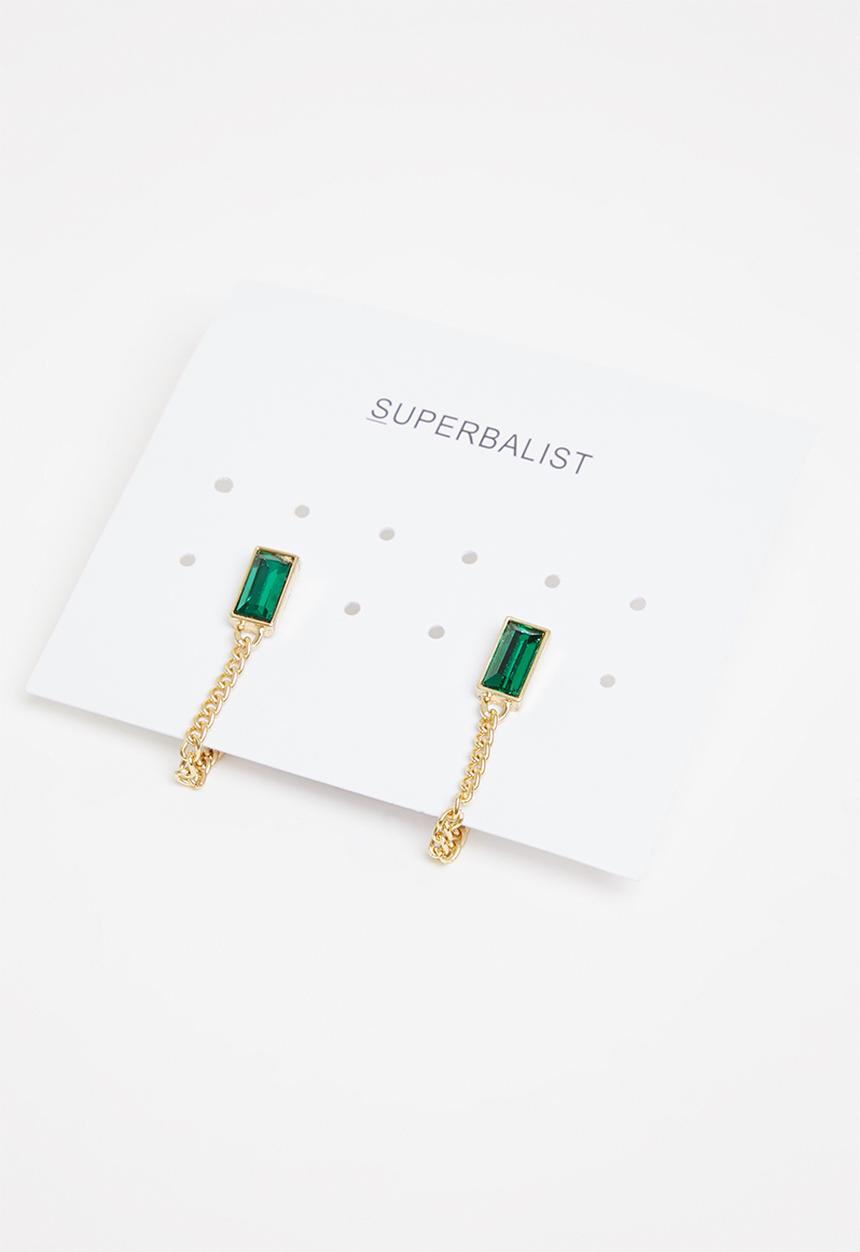 Superbalist - Jessy earrings - green & gold