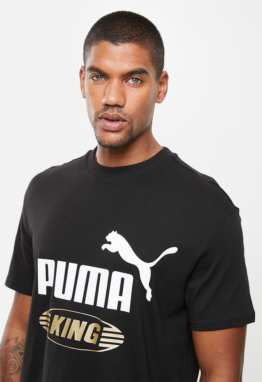 PUMA - King Logo  Tee- Black