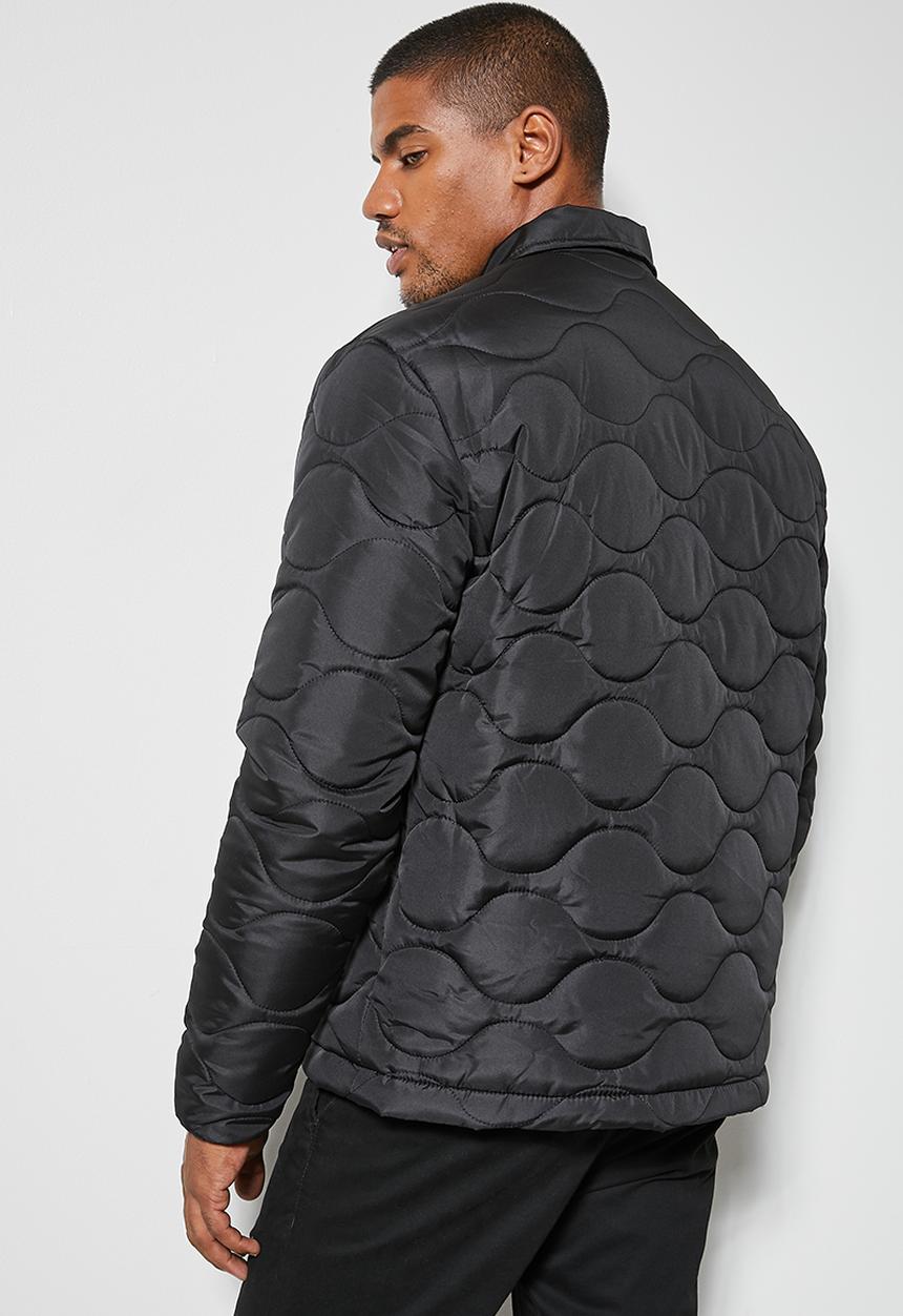 Superbalist - Rowley quilted utility jacket - black