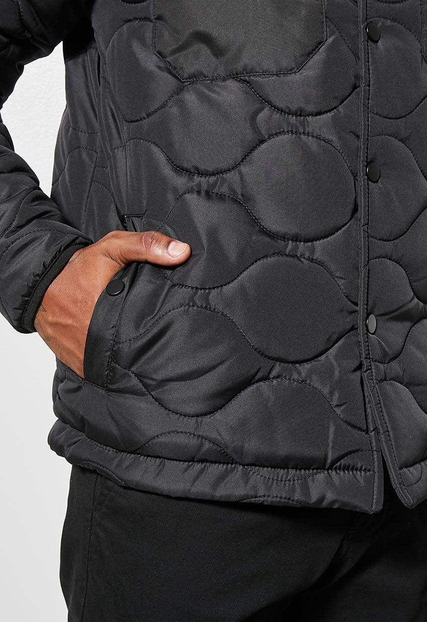 Superbalist - Rowley quilted utility jacket - black