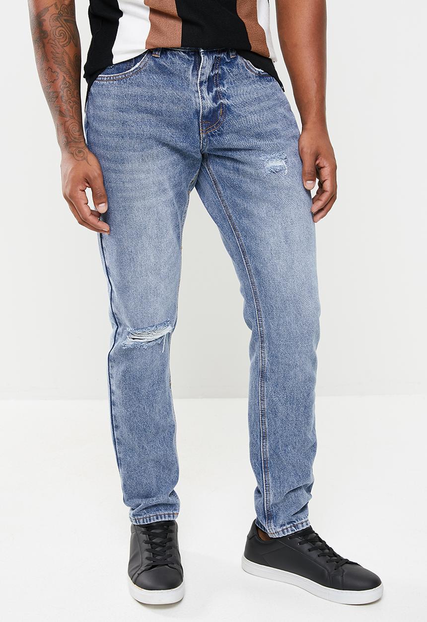Jonathan D - Tobi relaxed straight leg jeans - light blue