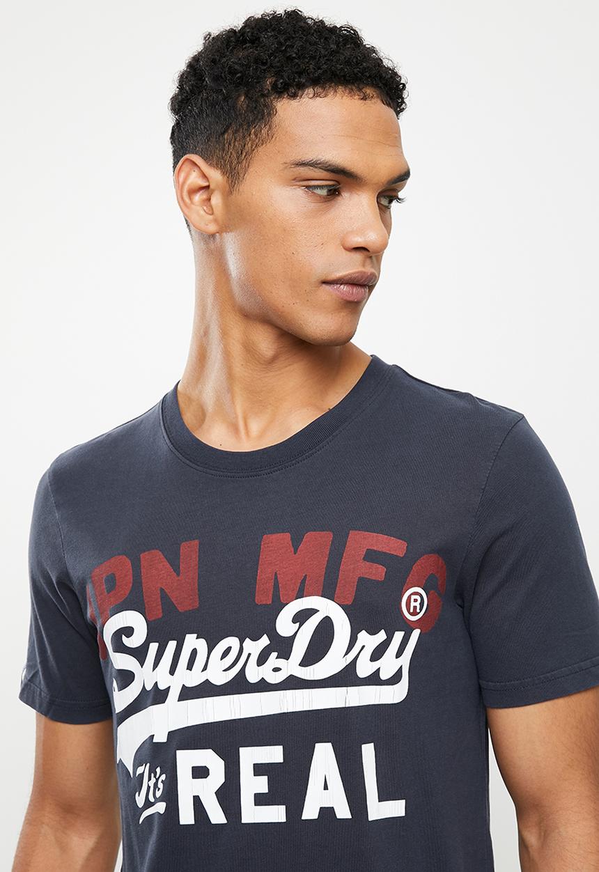 Superdry. - Vl ac tee 220 - eclipse navy