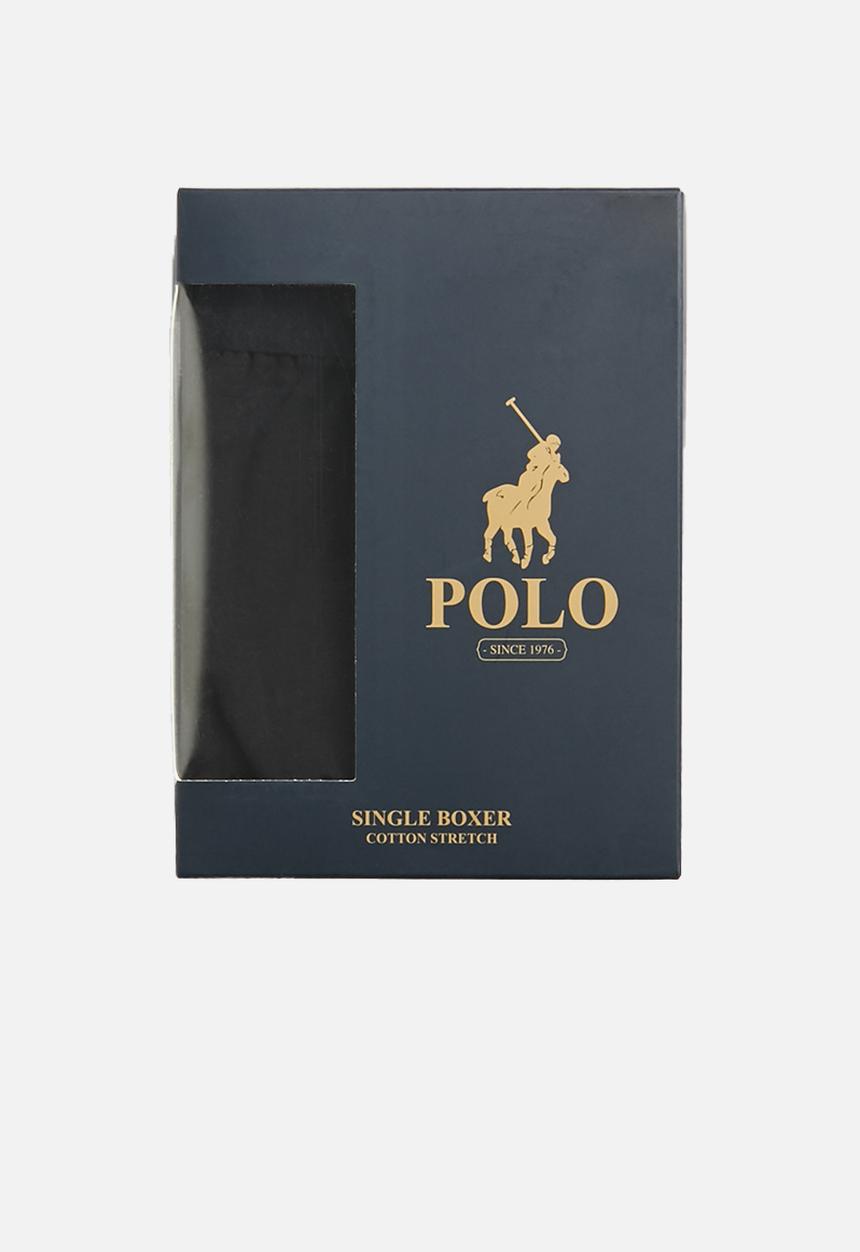 POLO - Men plain knitted boxer - black
