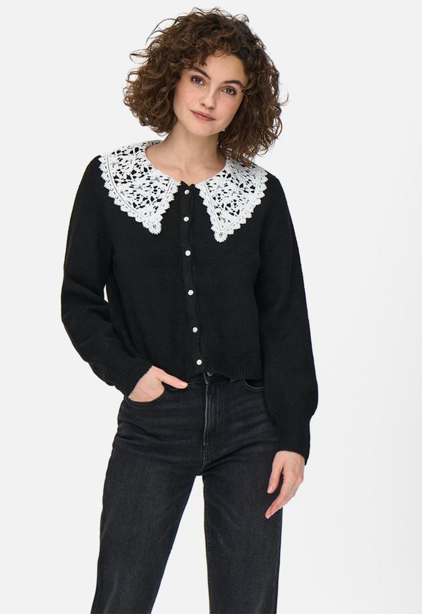 ONLY - Lilja long sleeve cardigan - black