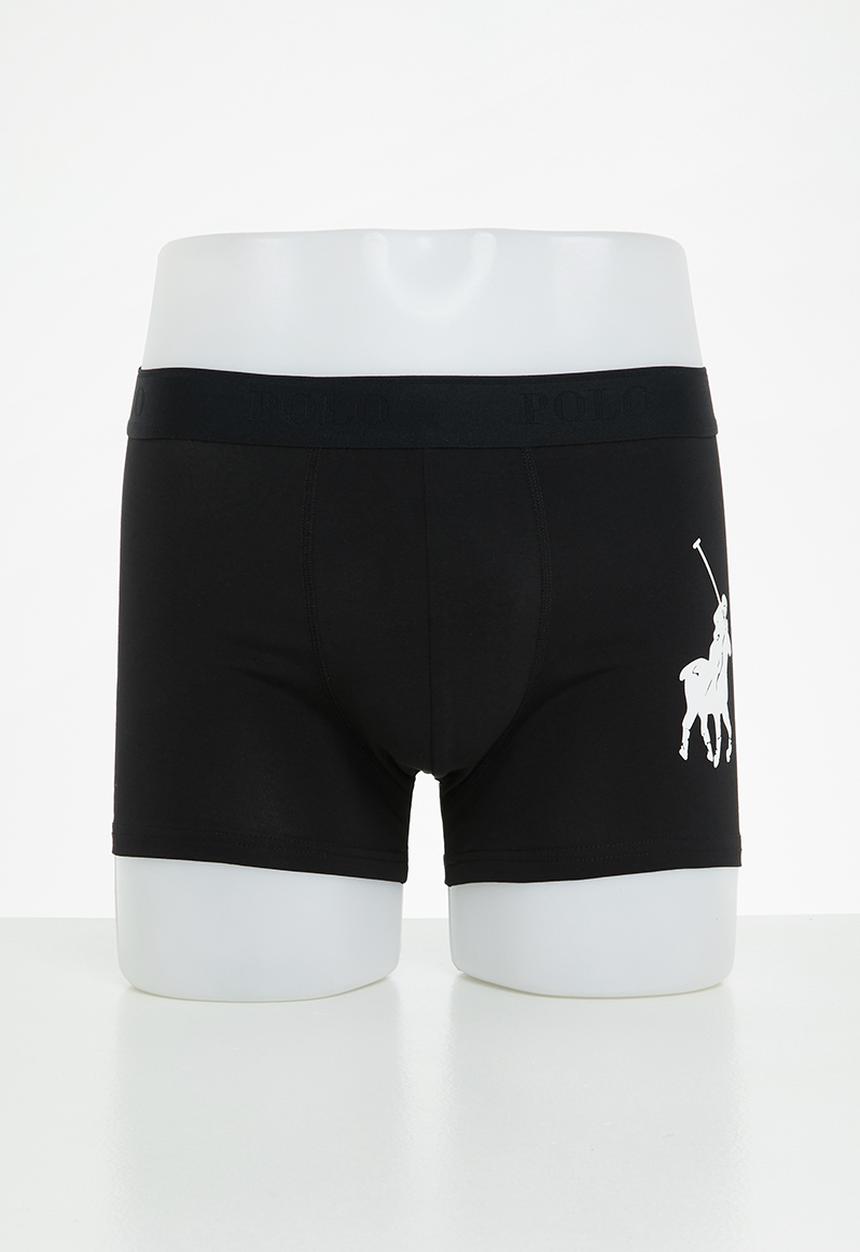 POLO - Men big pony knit boxer - black