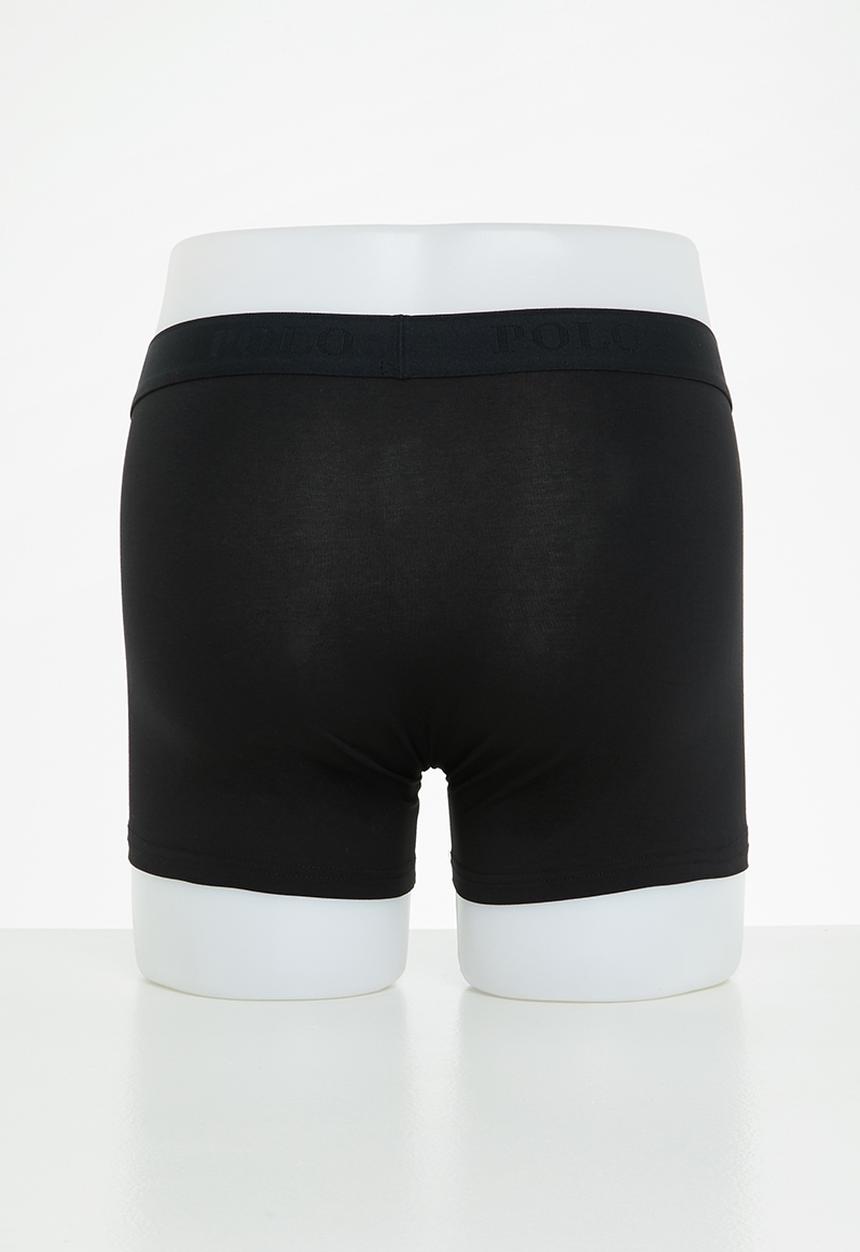 POLO - Men big pony knit boxer - black
