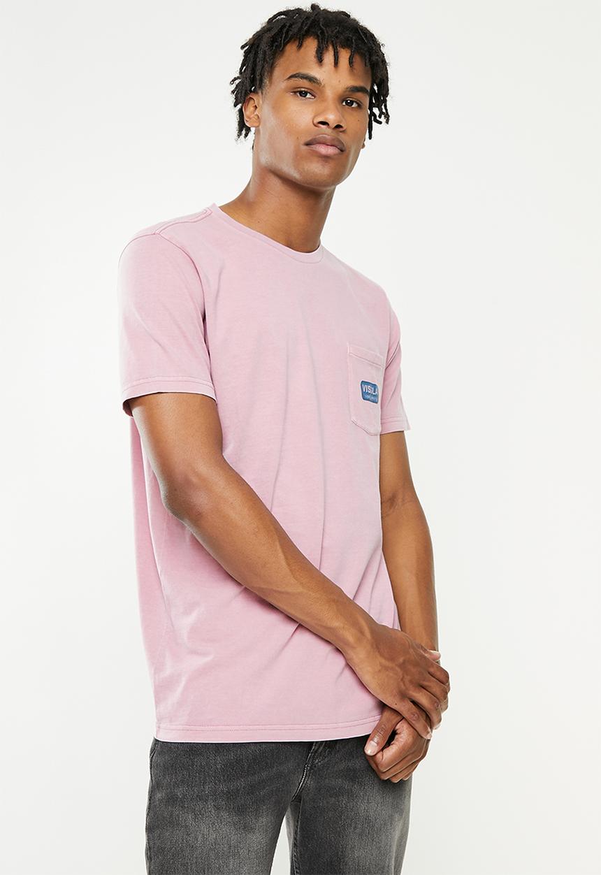 Vissla  - Supply co. pigment short sleeve pocket tee - dusty lilac