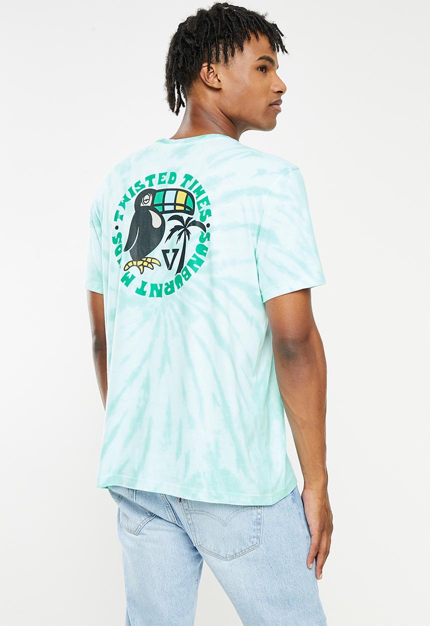 Vissla  - Easy beaks tie dye pocket tee - pacific blue