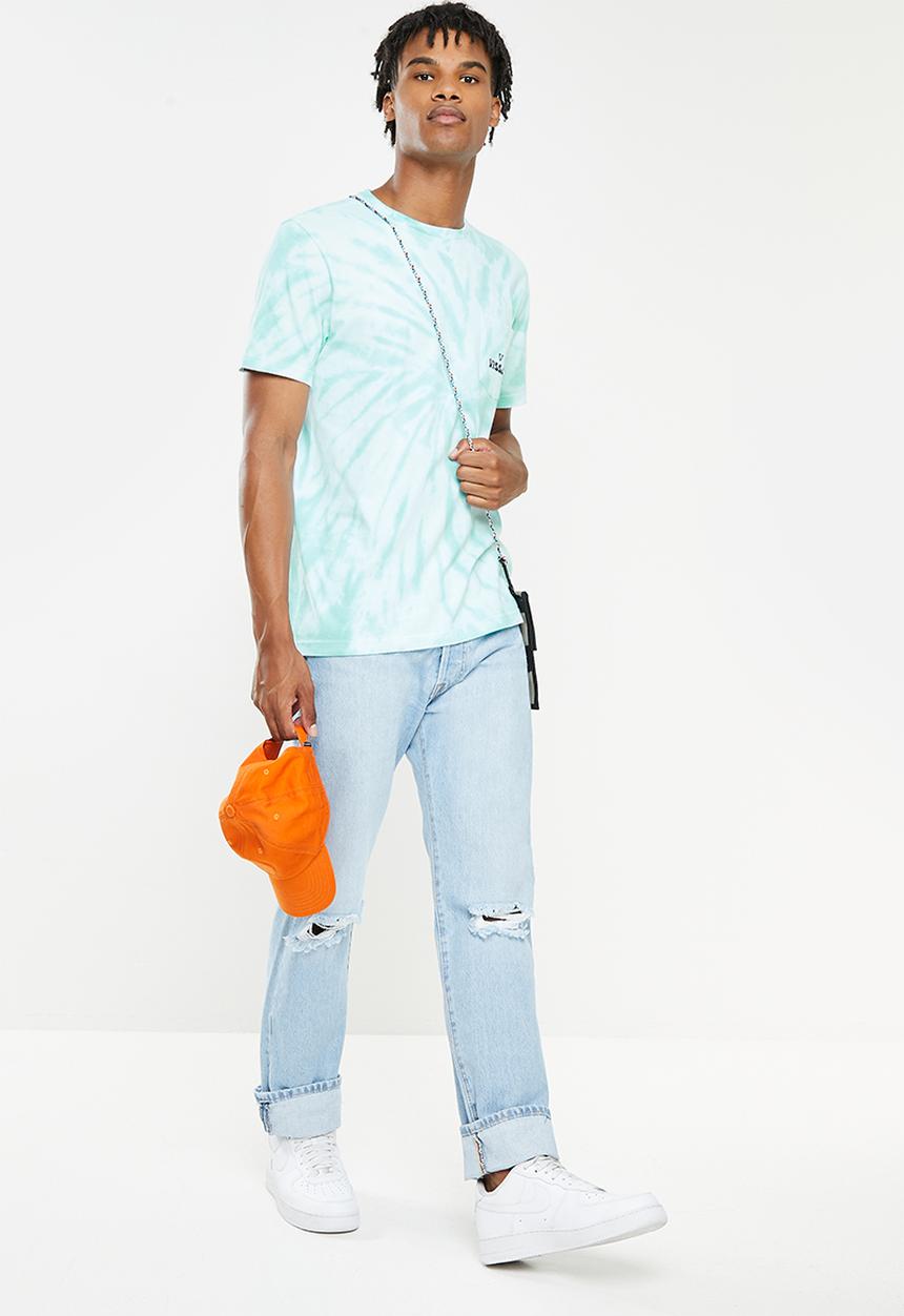 Vissla  - Easy beaks tie dye pocket tee - pacific blue