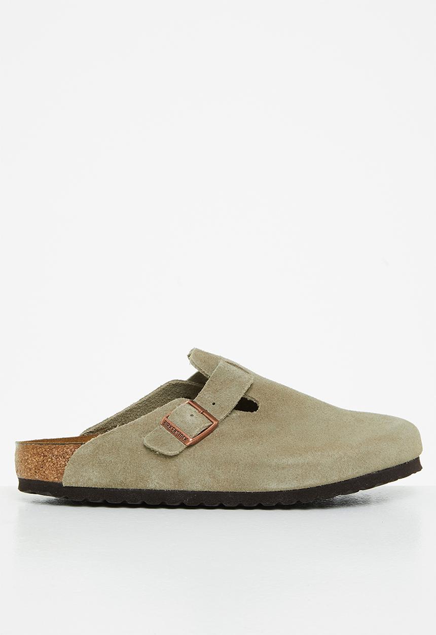 Birkenstock - Boston suede soft footbed - taupe