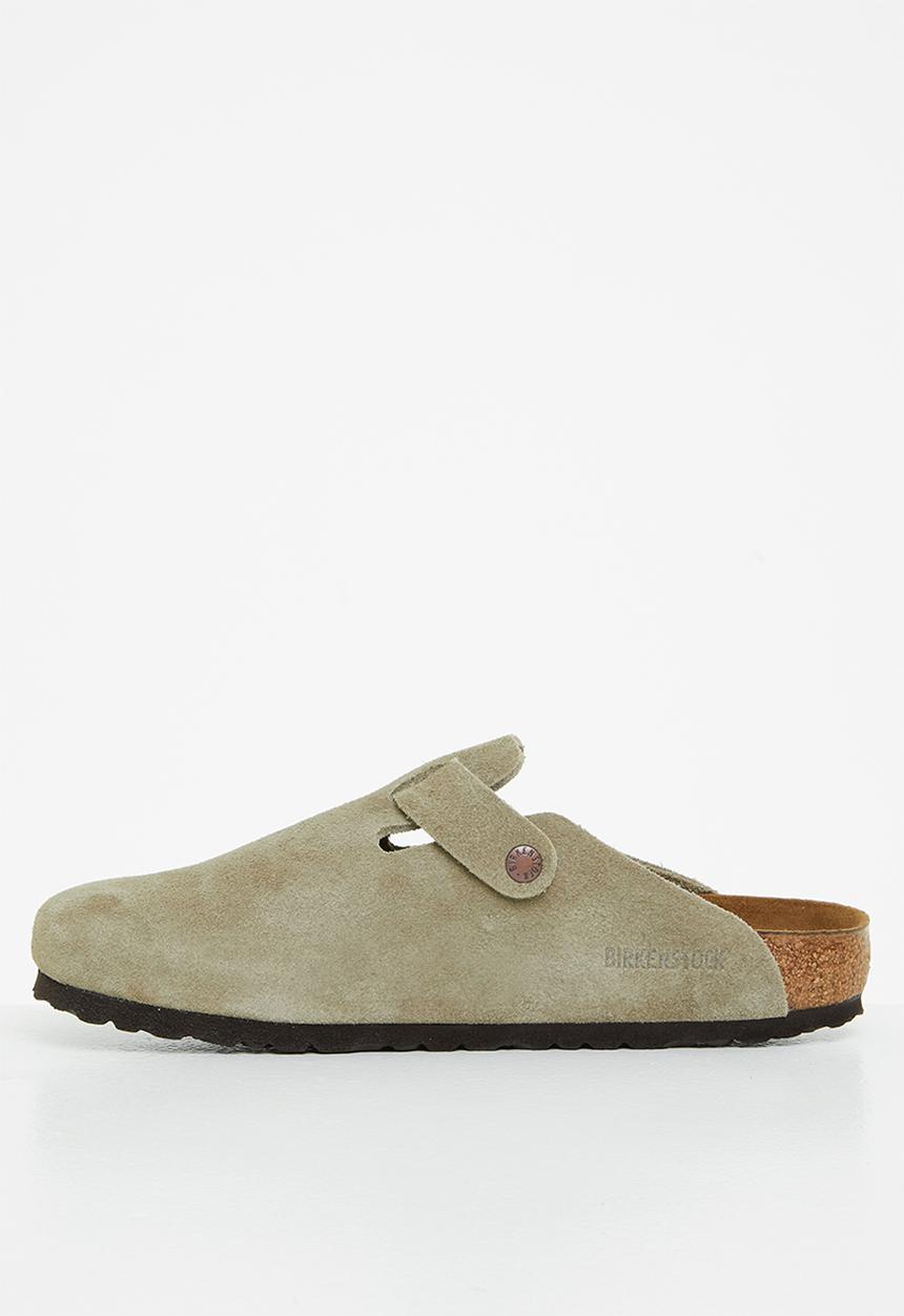 Birkenstock - Boston suede soft footbed - taupe