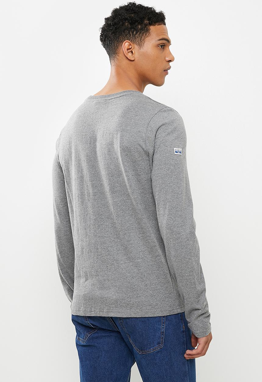 Superdry. - Vl ac long sleeve top - grey
