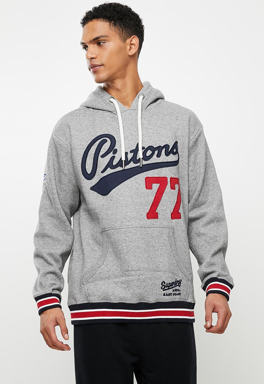 Superdry. - Collegiate hood - grey