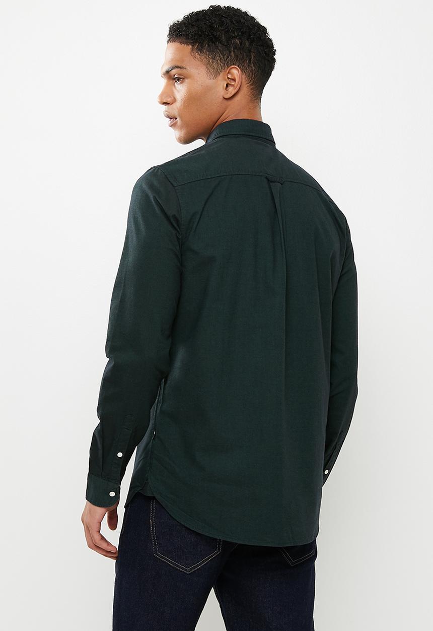 Superdry. - Studios uni oxford shirt - jungle green