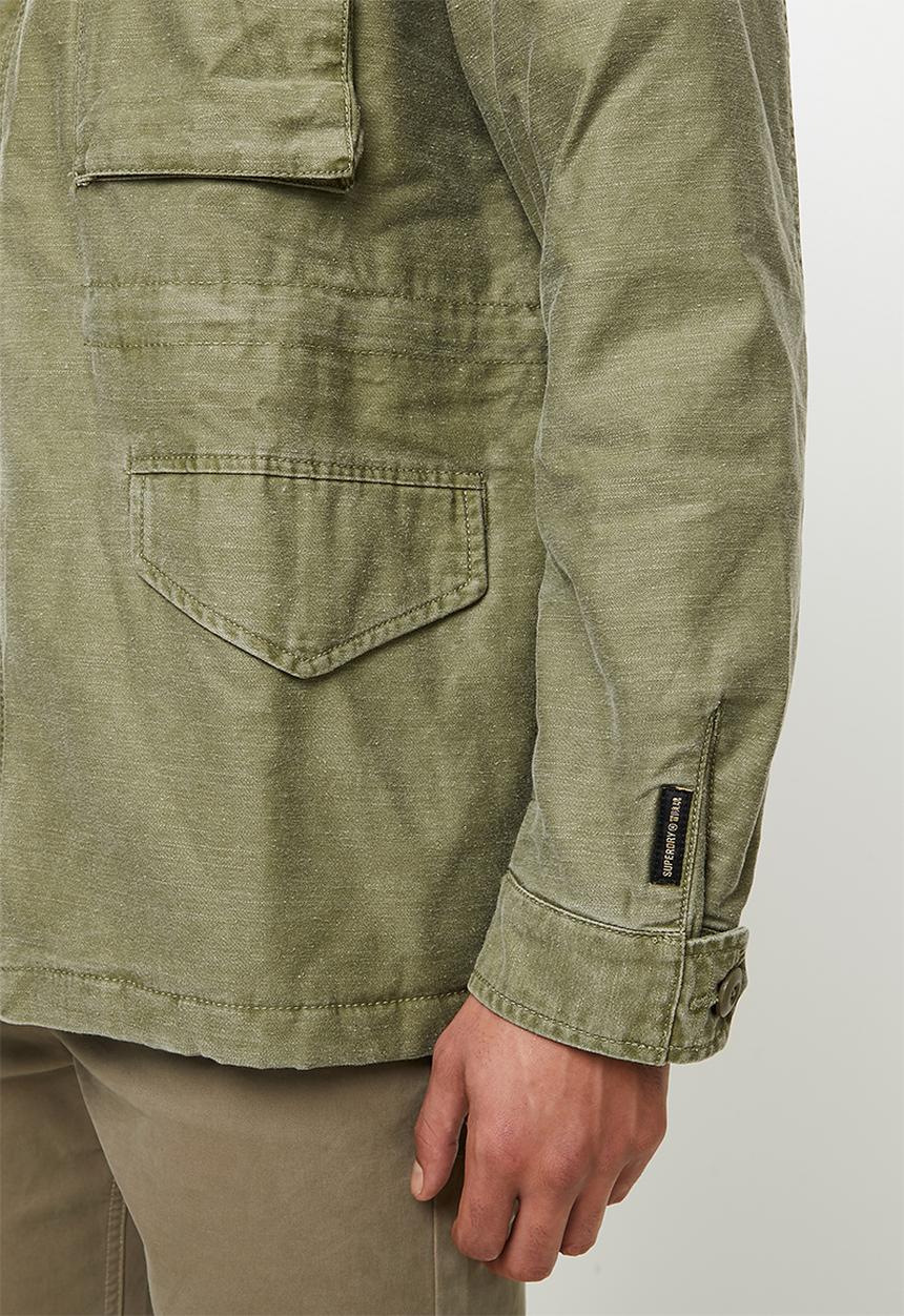 Superdry. - M65 borg lined jacket - vintage khaki