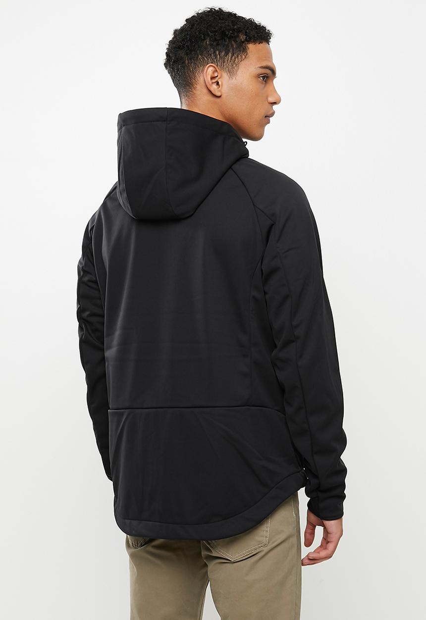 Superdry. - Mountain hybrid zip hood - black
