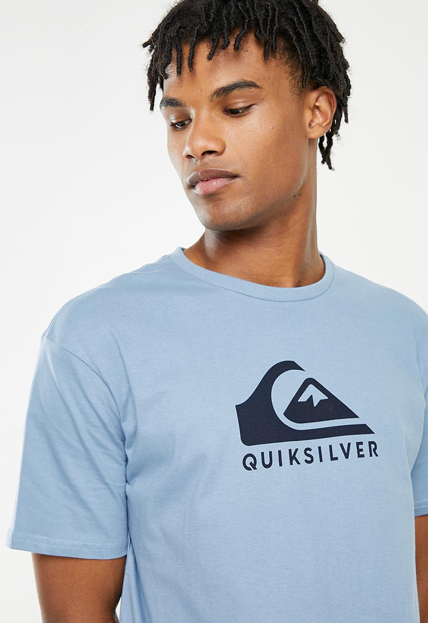 Quiksilver - Corp logo short sleeve tee - fadded denim