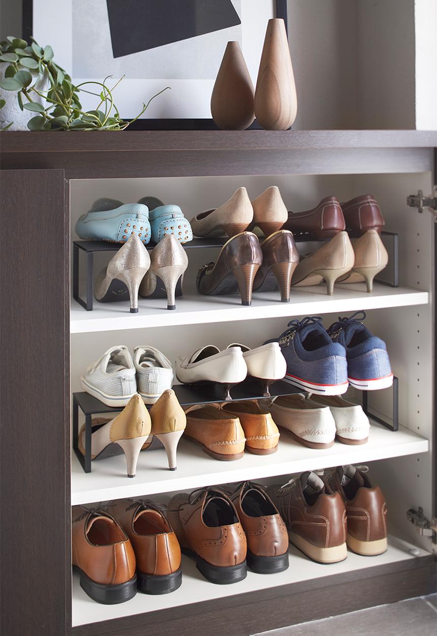 Yamazaki - Frame shoe rack - black