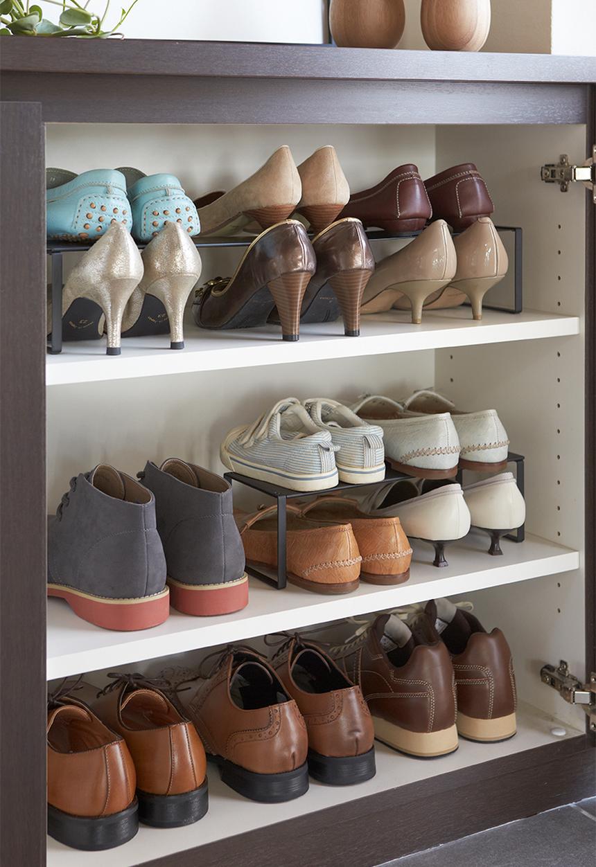 Yamazaki - Frame shoe rack - black