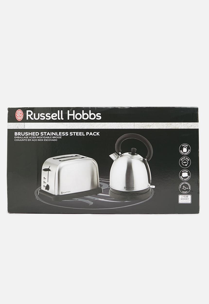 Russell Hobbs - Kettle & 2 slice toaster set - stainless steel