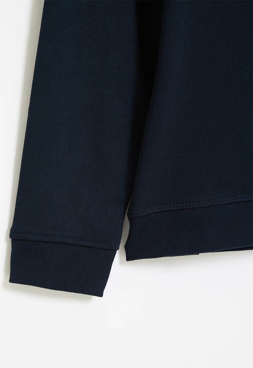 POLO - Boys classic crew neck sweater - navy