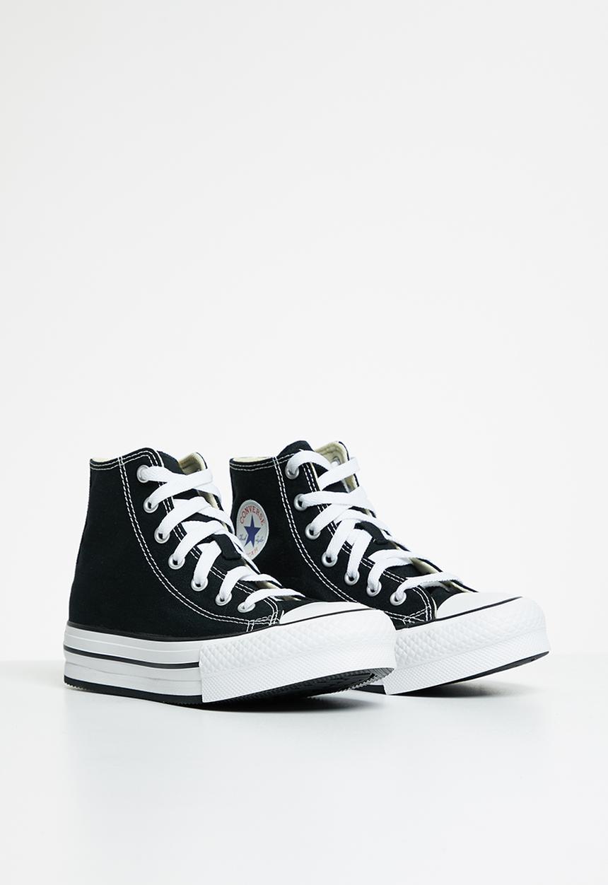 Converse - Chuck taylor all star eva lift canvas platform hi - black/white/black