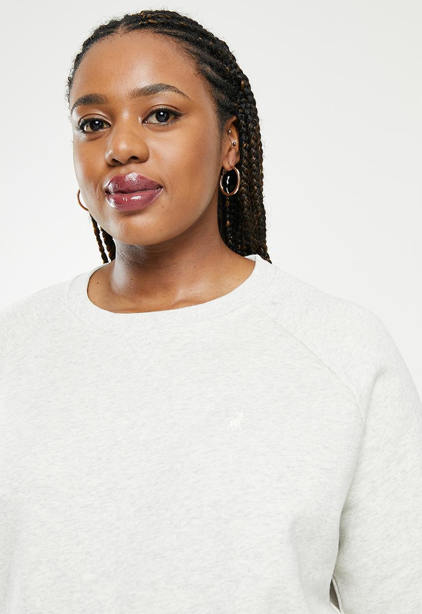 POLO - Plus wmn raglan track top - stone