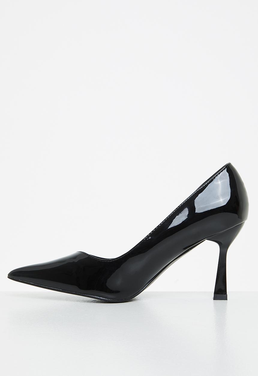 Plum - June court heel - black