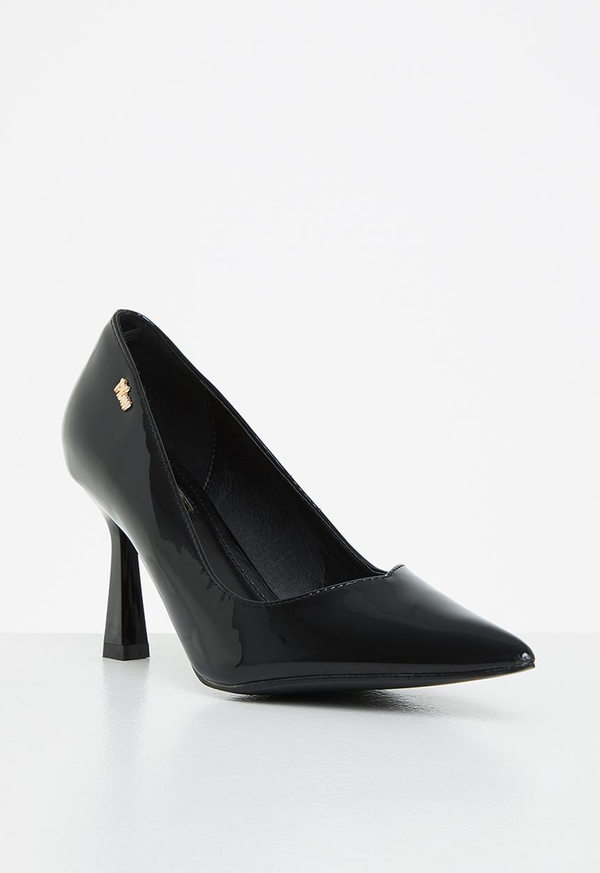 Plum - June court heel - black