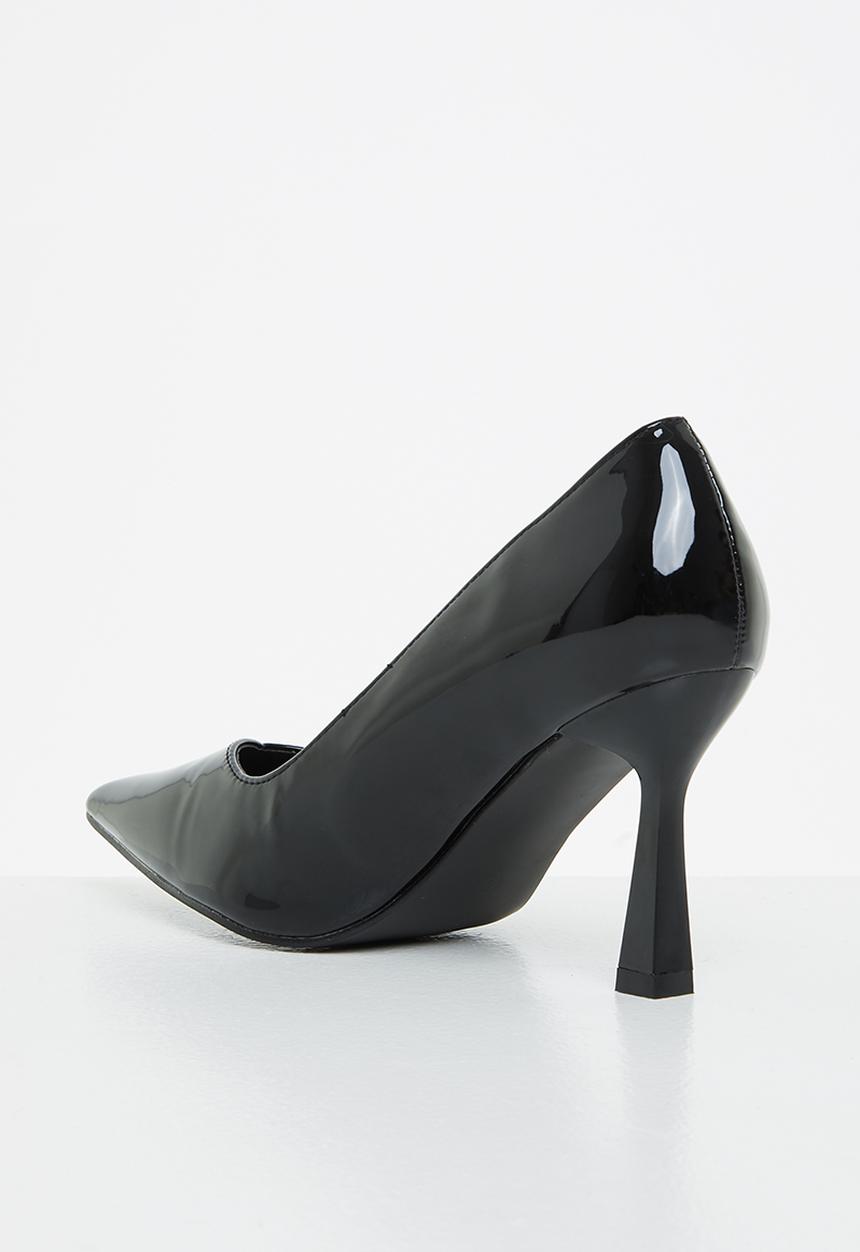 Plum - June court heel - black