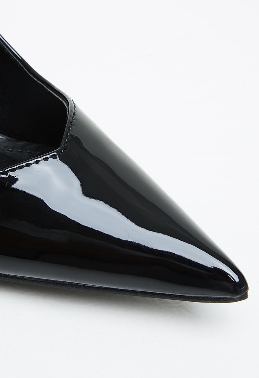 Plum - June court heel - black