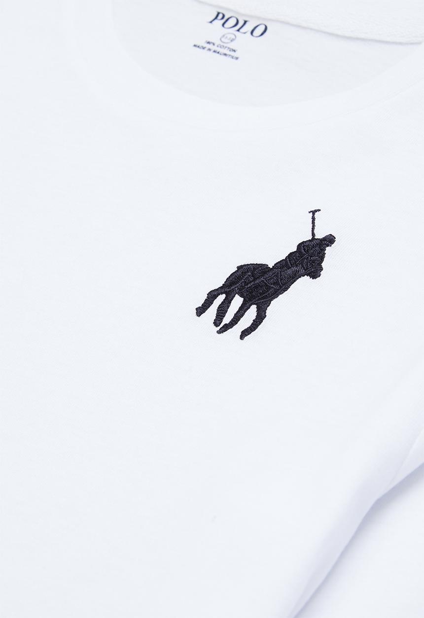 POLO - Boys classic tee - white