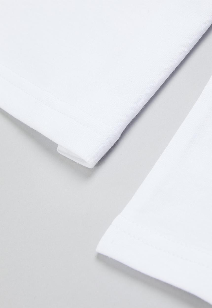 POLO - Boys classic tee - white