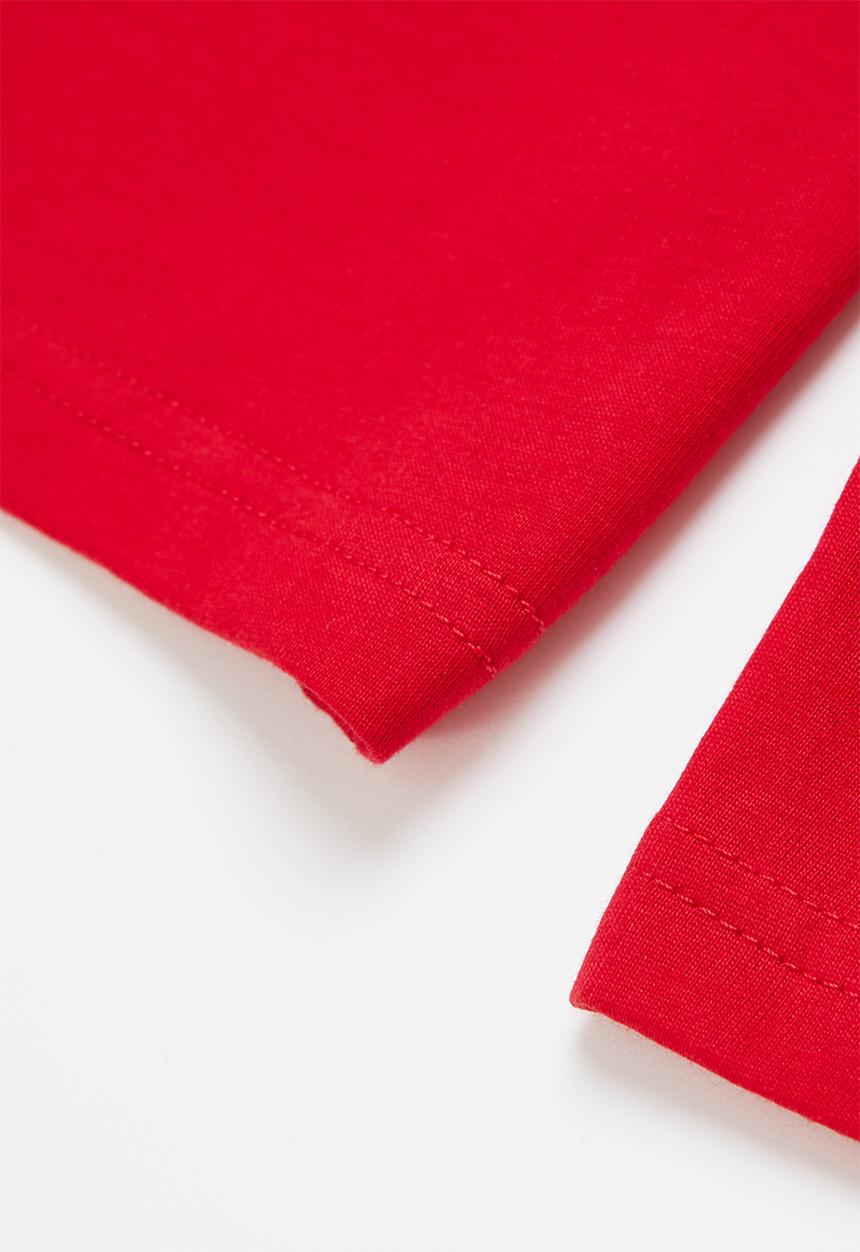 POLO - Boys classic long sleeve tee - red