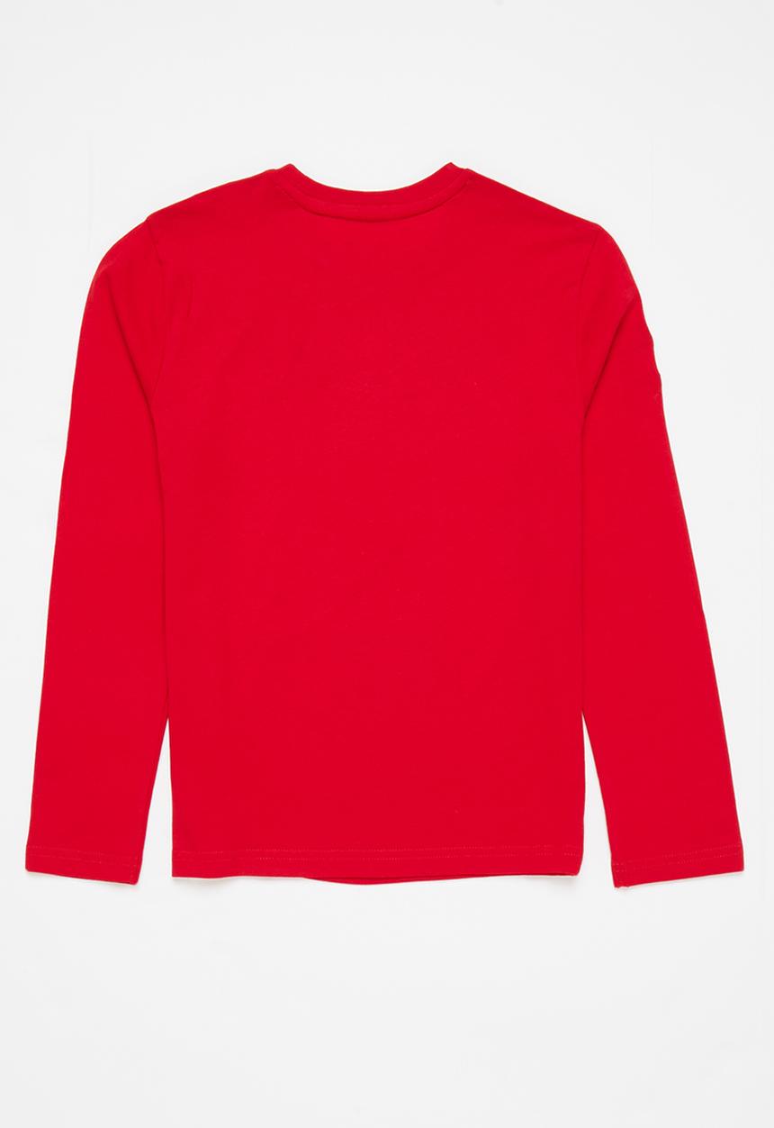 POLO - Boys classic long sleeve tee - red