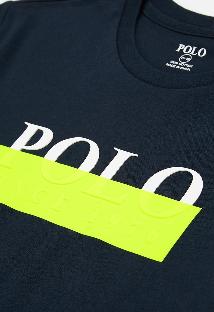 POLO - Boys printed short sleeve  tee - navy