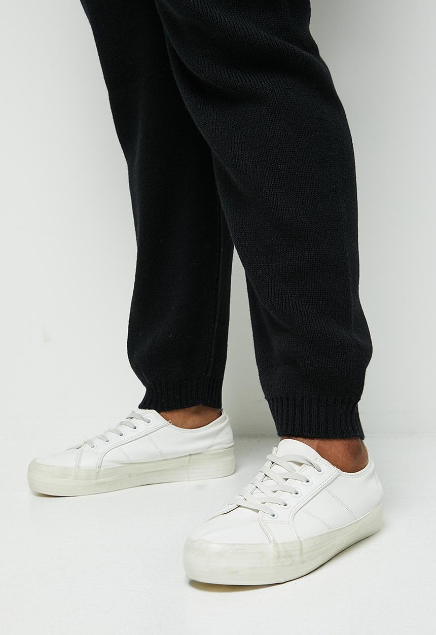 edit Plus - Knitwear harem pant - black