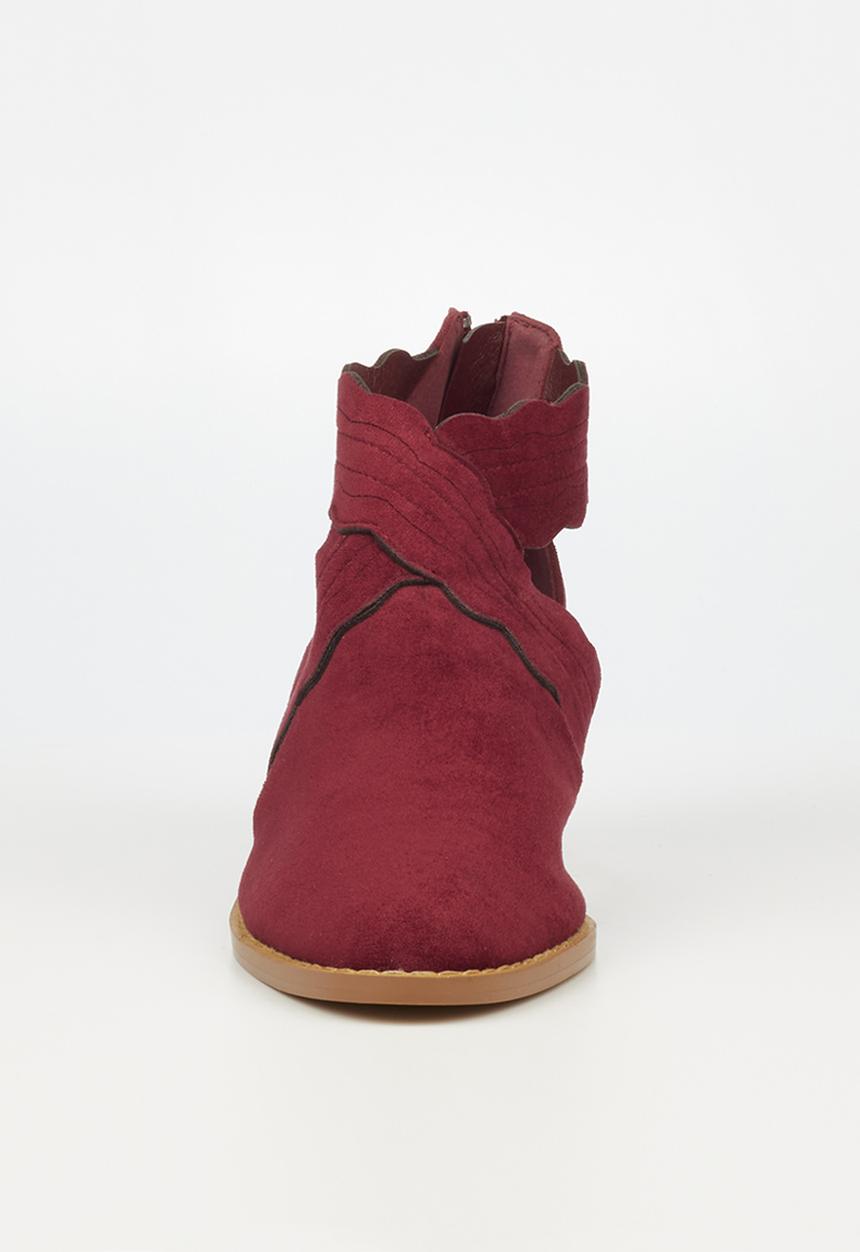 Butterfly Feet - Saddle 4 ankle boot - burgundy