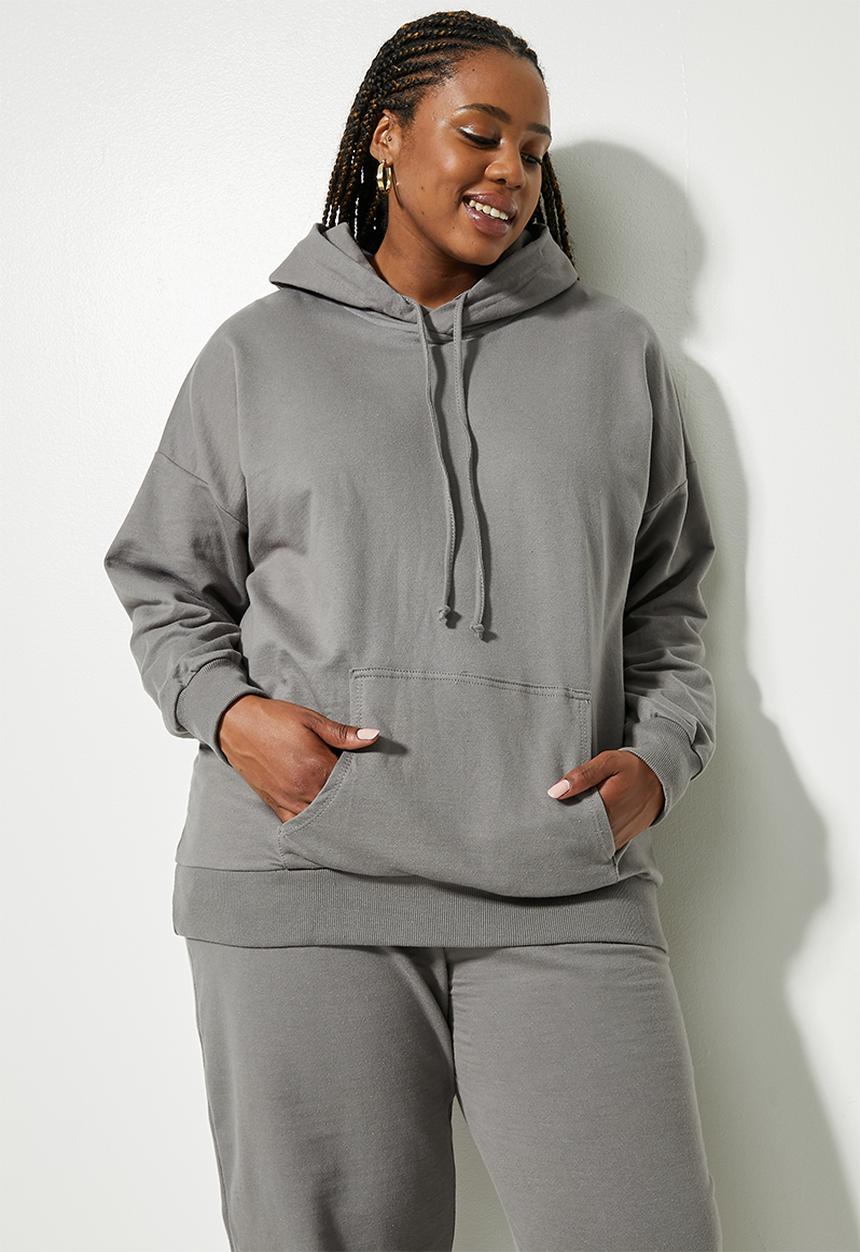Superbalist - Longline hoodie - gunmetal grey