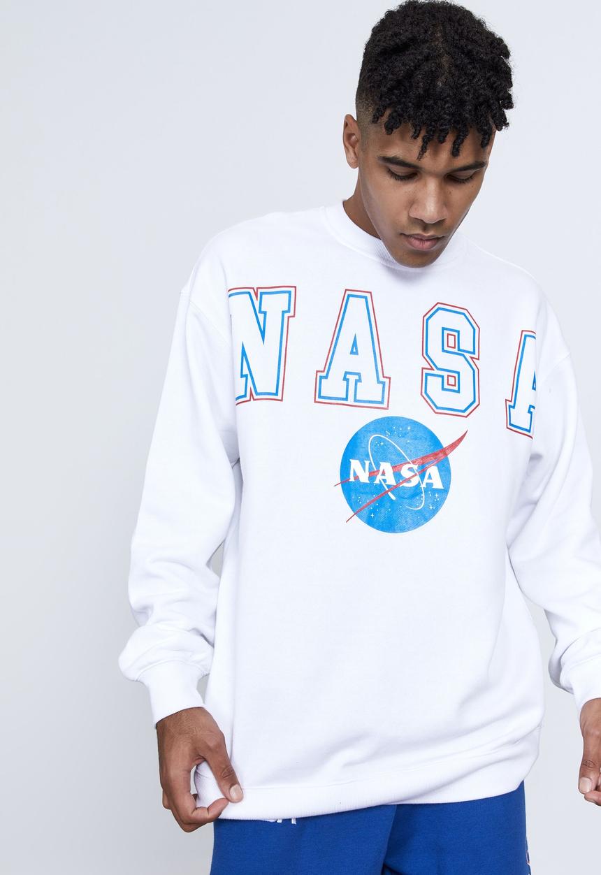Factorie - Oversized nasa crew - white