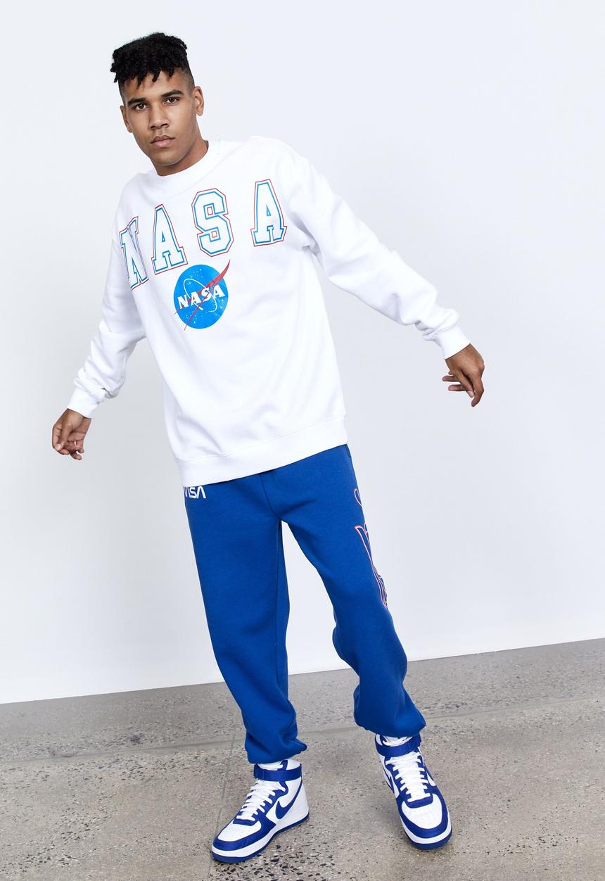 Factorie - Oversized nasa crew - white