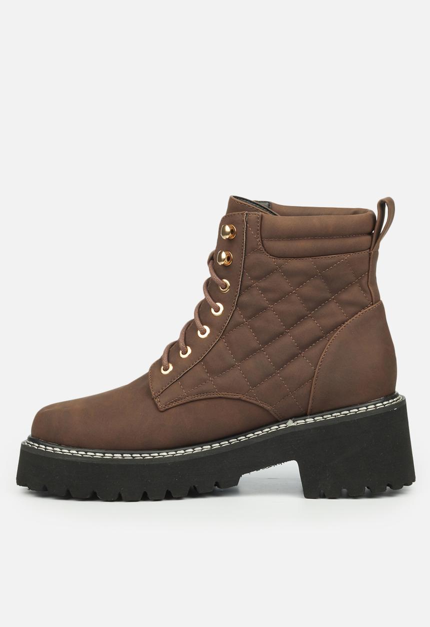 Rock & Co - Clash 1 lace up ankle boot - chocolate