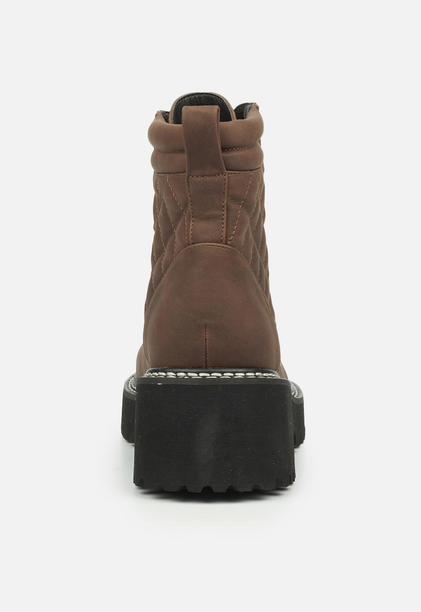 Rock & Co - Clash 1 lace up ankle boot - chocolate