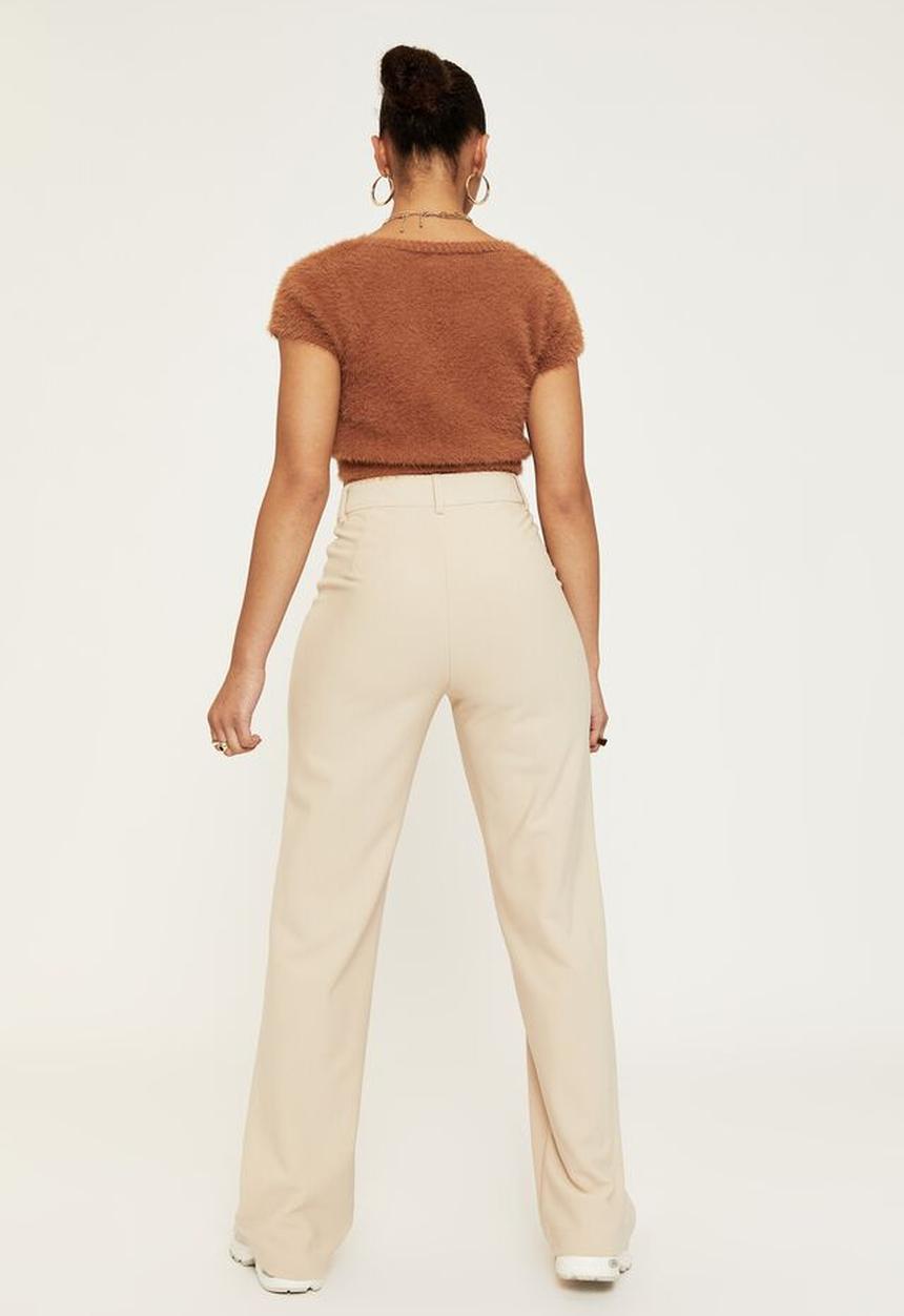 Supré  - Gabby wide leg pant - beige buff