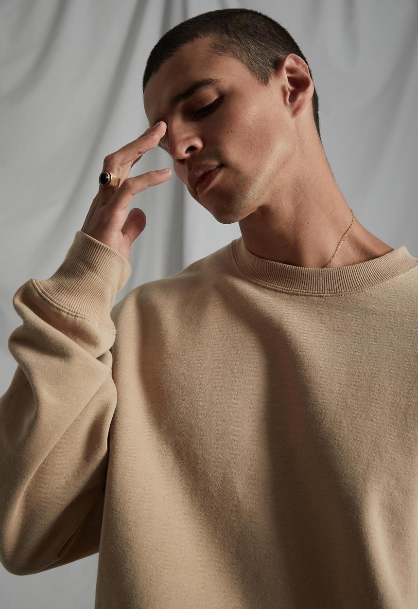 Factorie - Original oversized crew - almond