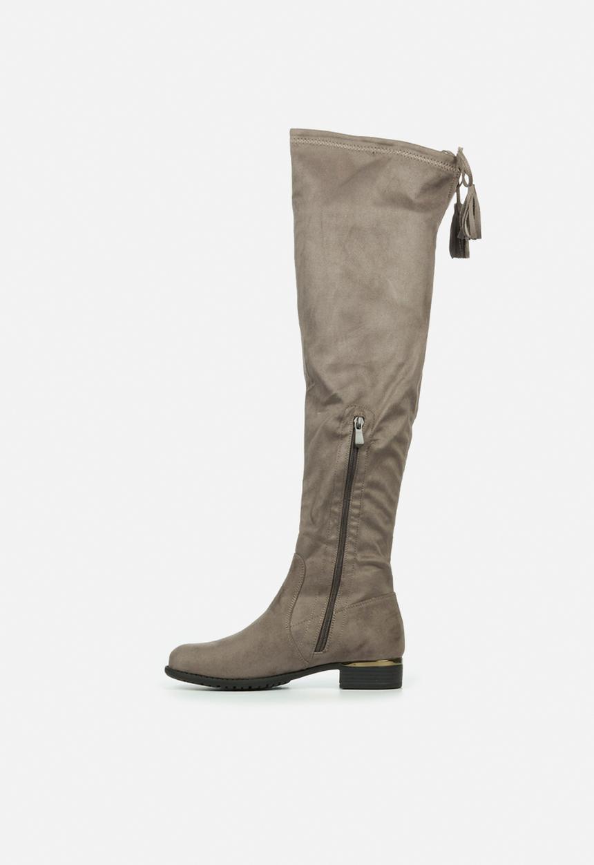 Miss Black - Hadar5 over the knee boot - grey