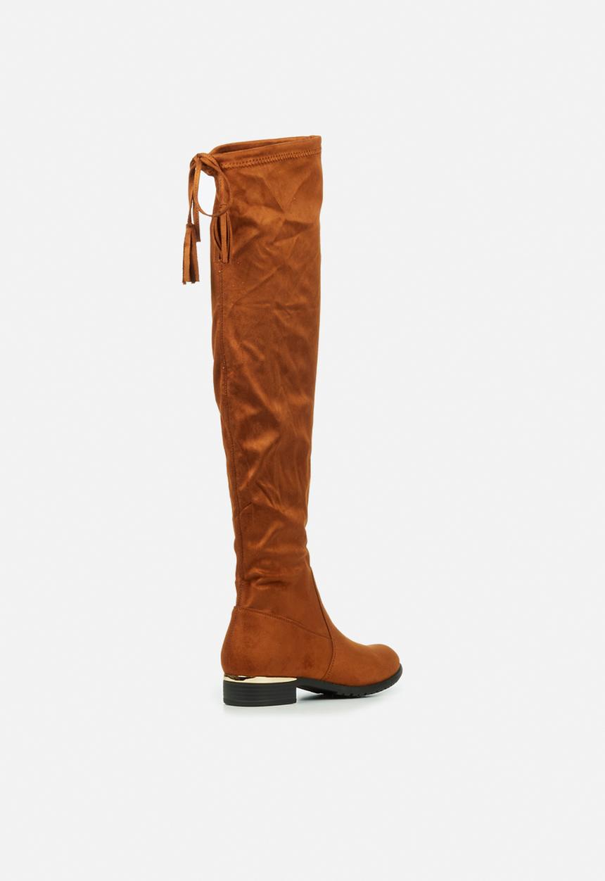 Miss Black - Hadar5 over the knee boot - tan