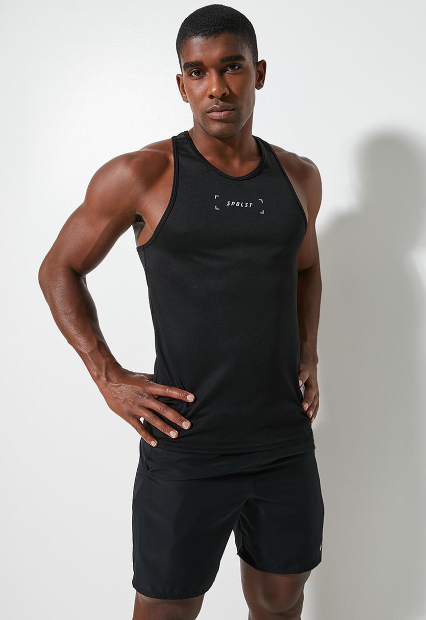 Superbalist - Racer back sports vest  - black