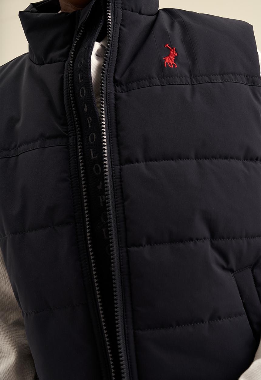 POLO - Boys sleeveless puffer jacket - navy